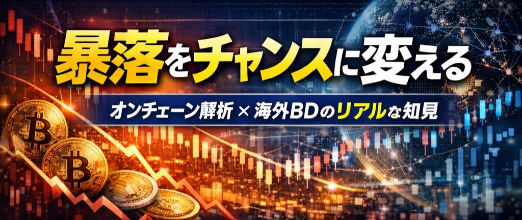 暴落時の戦略 データから保有通貨の健全性診断ます Web3・暗号資産の仕組みと稼ぎ方をプロが伝授 イメージ1