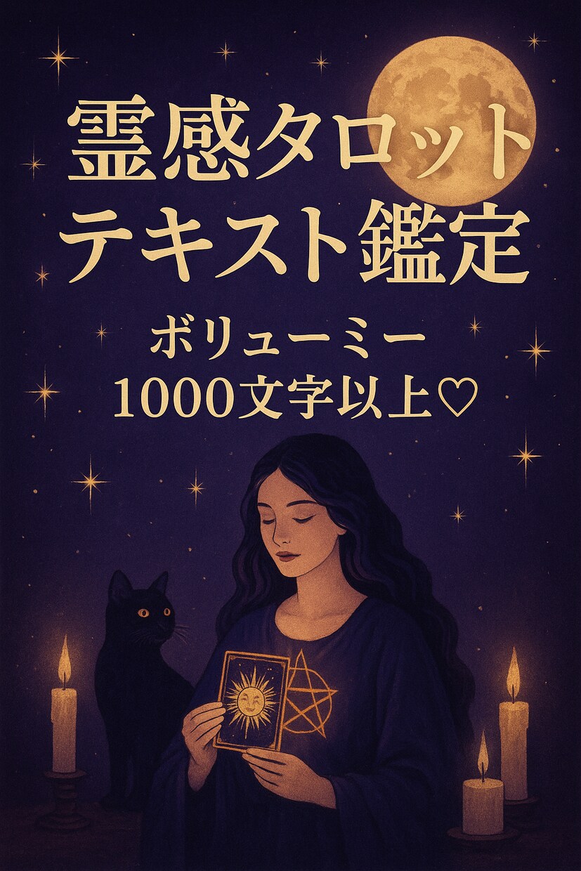 霊感タロットテキスト鑑定♡結果を繰り返し見れます 恋も人生も更に好転♡ボリューミー強力霊感タロットテキスト鑑定 イメージ1
