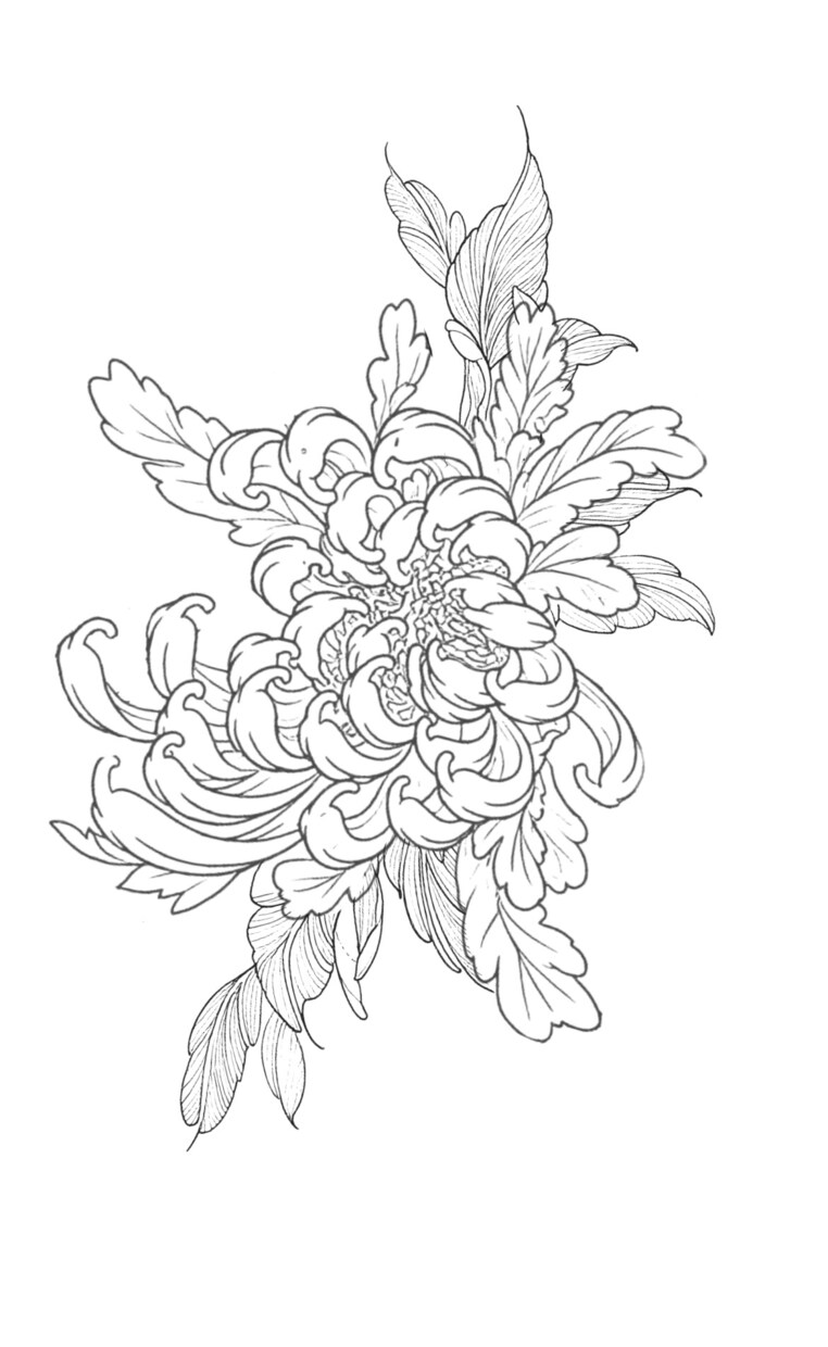 優しい彫り師がtattooデザインを描いてます 彫り師の方に相談する前に頭の中のデザインを起こします イメージ1
