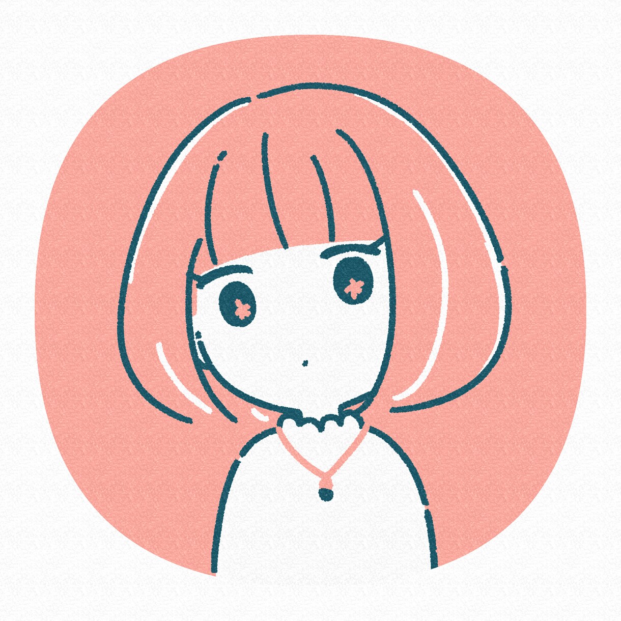おしゃれな配色でふんわり似顔絵を描きます プロがあなただけのオリジナルアイコンを描きます イメージ2