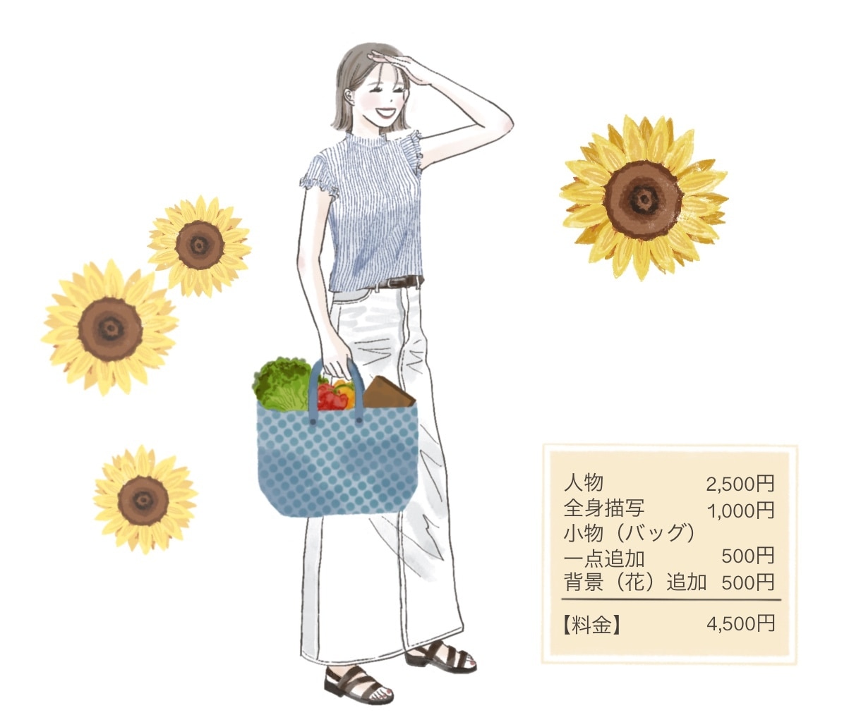 商用利用可◎おしゃれなアイコンをお描きします 各種SNS・ブログなどに♪ 清潔感のある水彩風のイラスト イメージ8