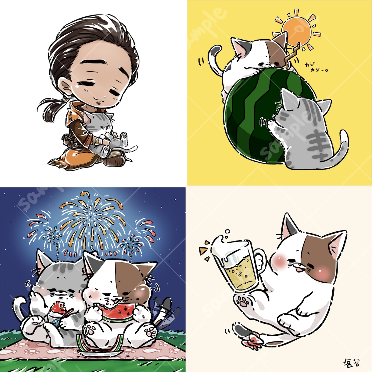 ゆるかわ、柔らかいタッチのLINEスタンプ描きます オリジナルLINEスタンプで、より楽しいやり取りを♪ イメージ6