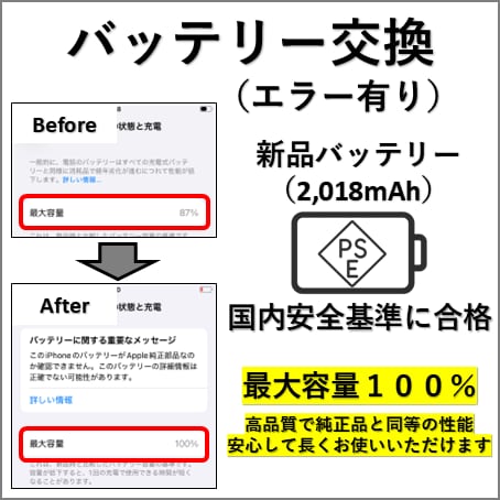 iPhone SE 第3世代 を修理します 「エラー無しバッテリー交換」対応で、純正に近い仕上がりを実現 イメージ3