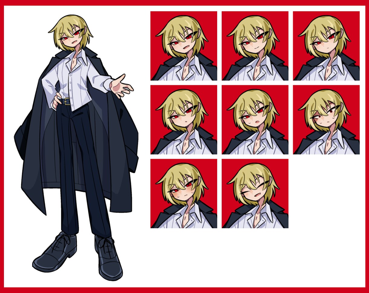 TRPGや配信などで使える立ち絵描きます 2日以内納品可能！柔軟に対応いたします イメージ3