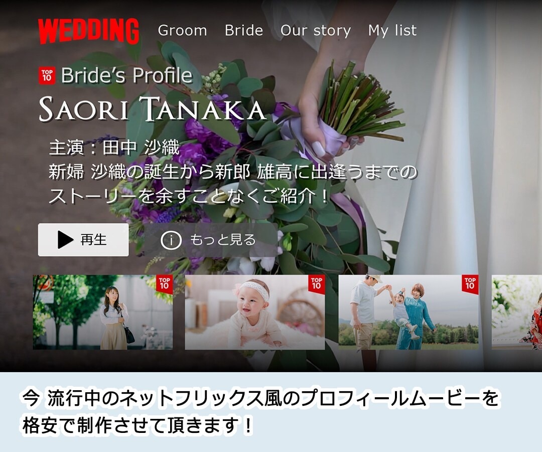 NETFLIX風プロフィールムービーを制作します ネットフリックス風プロフィールムービー！音楽も変更可能です イメージ1