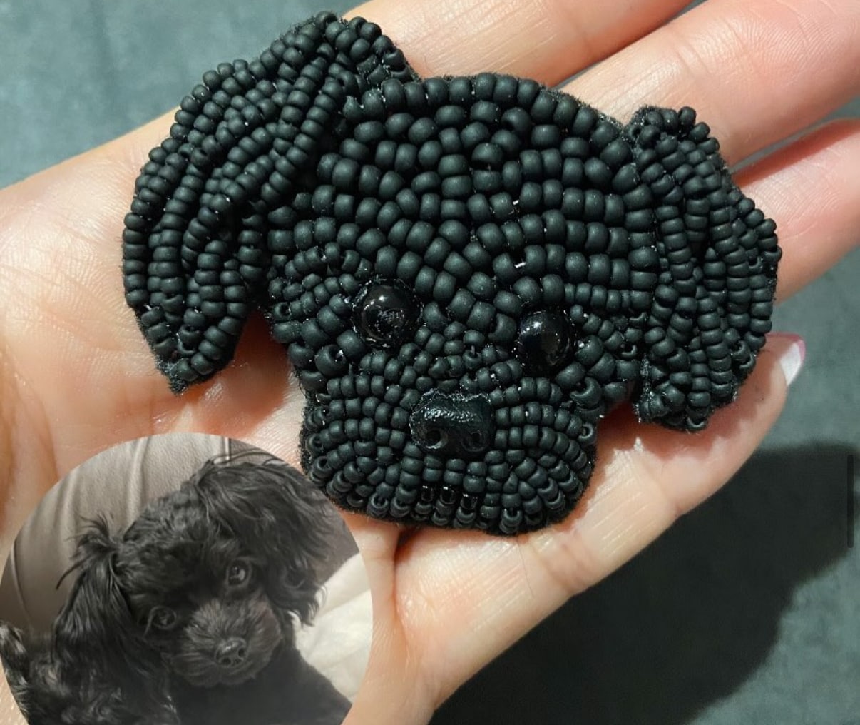 オーダーメイド　ビーズ刺繍ブローチ作成します 世界に一つの作品一つ一つ真心込めて作らせていただいてます。 イメージ4