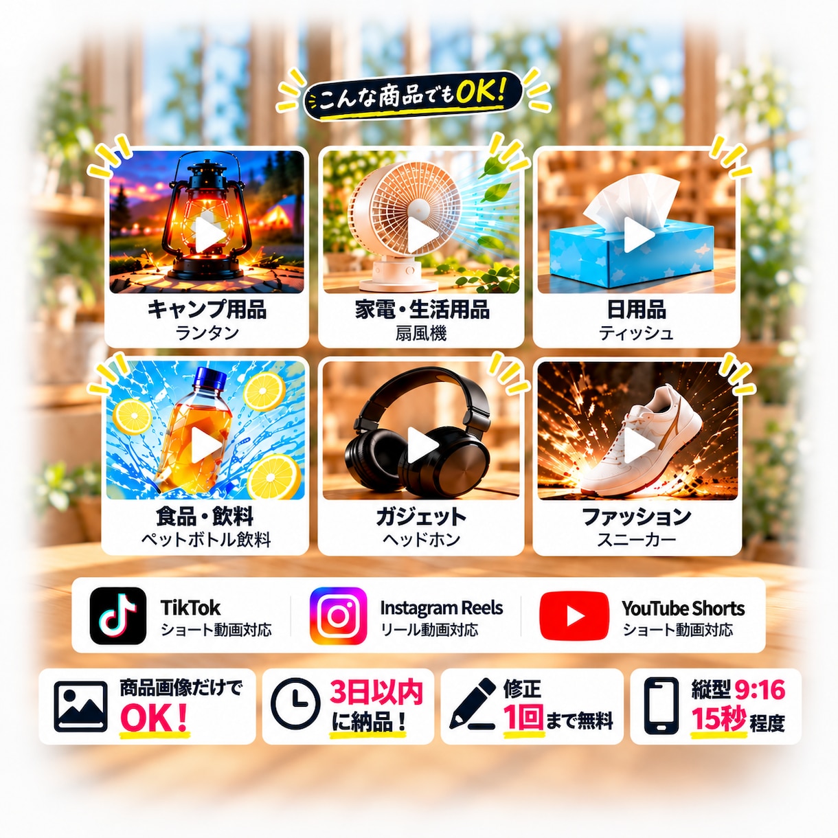 商品画像からショートPR動画を制作します 商品画像だけでOK！SNS向けPR動画を制作 イメージ2