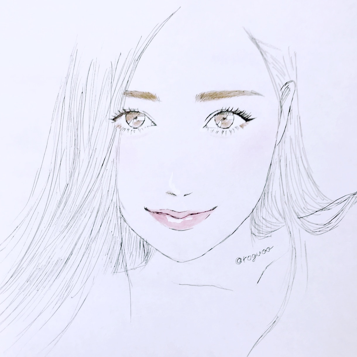 SNS用の似顔絵作成します 似顔絵でちょい盛りしたい女子にオススメ♡ イメージ2