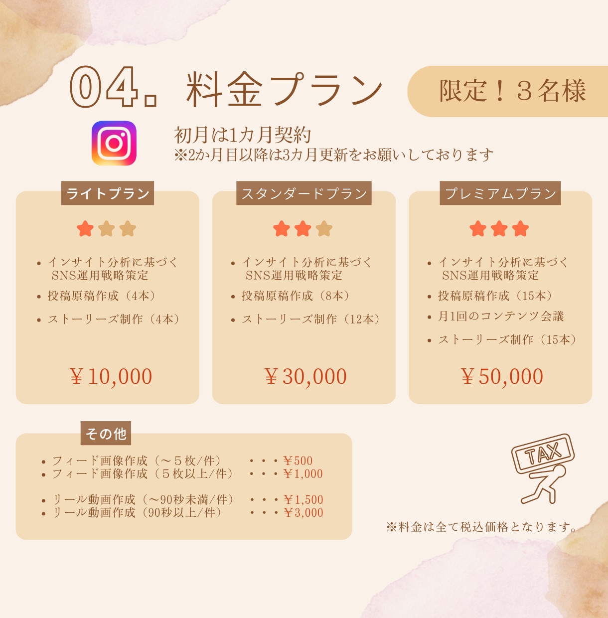 あなたのSNS運用をサポートします 画像制作〜運用まるごとおまかせまで最適なプランをご提案!! イメージ6