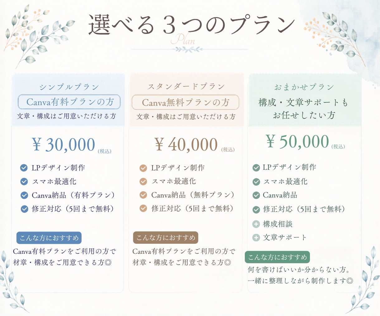 Canvaで女性向けLP制作します スマホで見やすいLP制作！忙しい方も丸っとお任せください◎ イメージ4