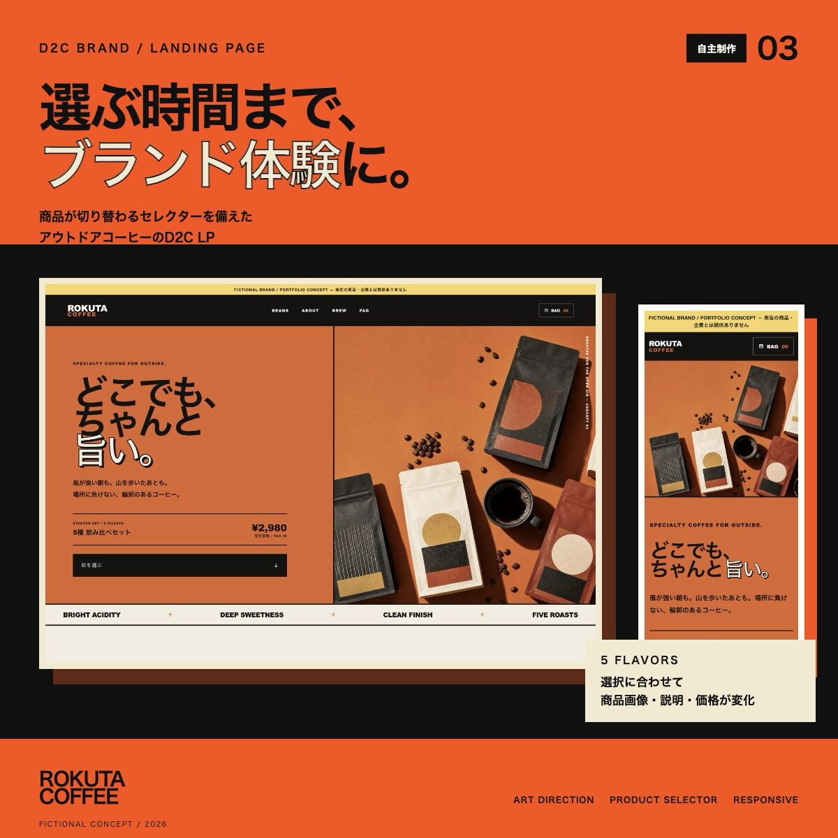 原稿整理からスマホ対応LPまで一括制作します 構成・デザイン・HTML実装まで一つの窓口で対応 イメージ3