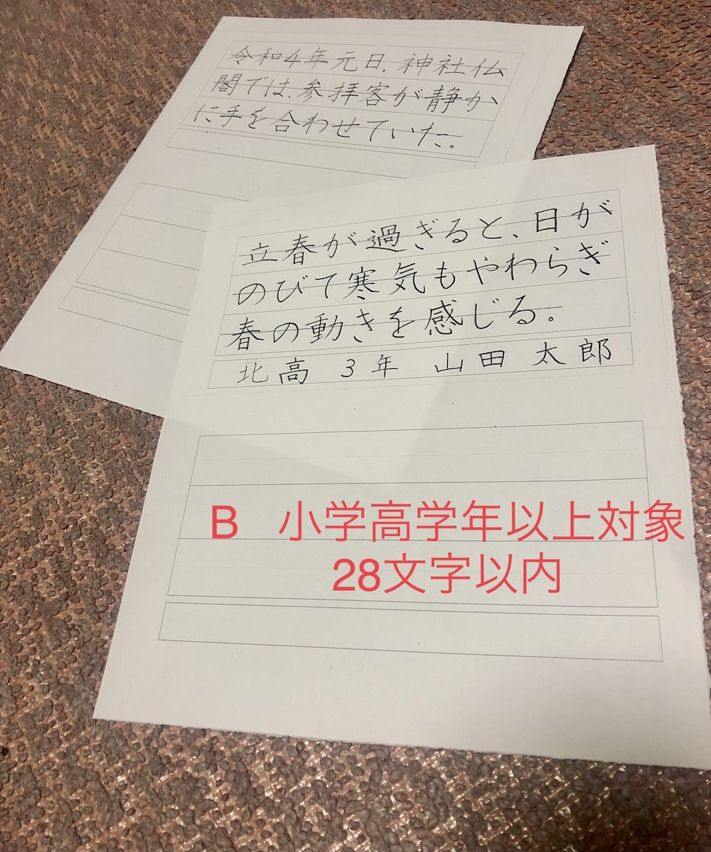 硬筆ペン習字のお手本を作成します 書きたい文字や文章を、楷書で、ご自宅で練習ができます！ イメージ2