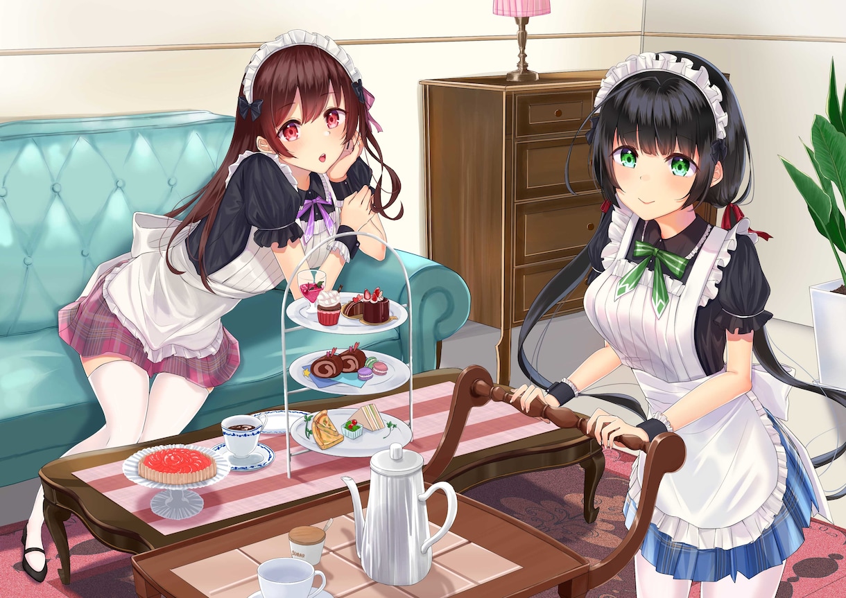 サムネイルイラスト描きます 歌ってみたMV用やVtuber様案件多数実績あり！ イメージ1