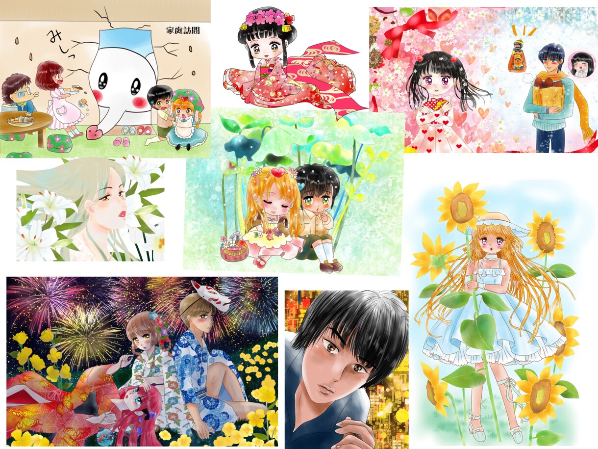 イラスト・漫画・小説の挿絵を描きます あなただけのオリジナルのイラストを描かせていただきます イメージ2