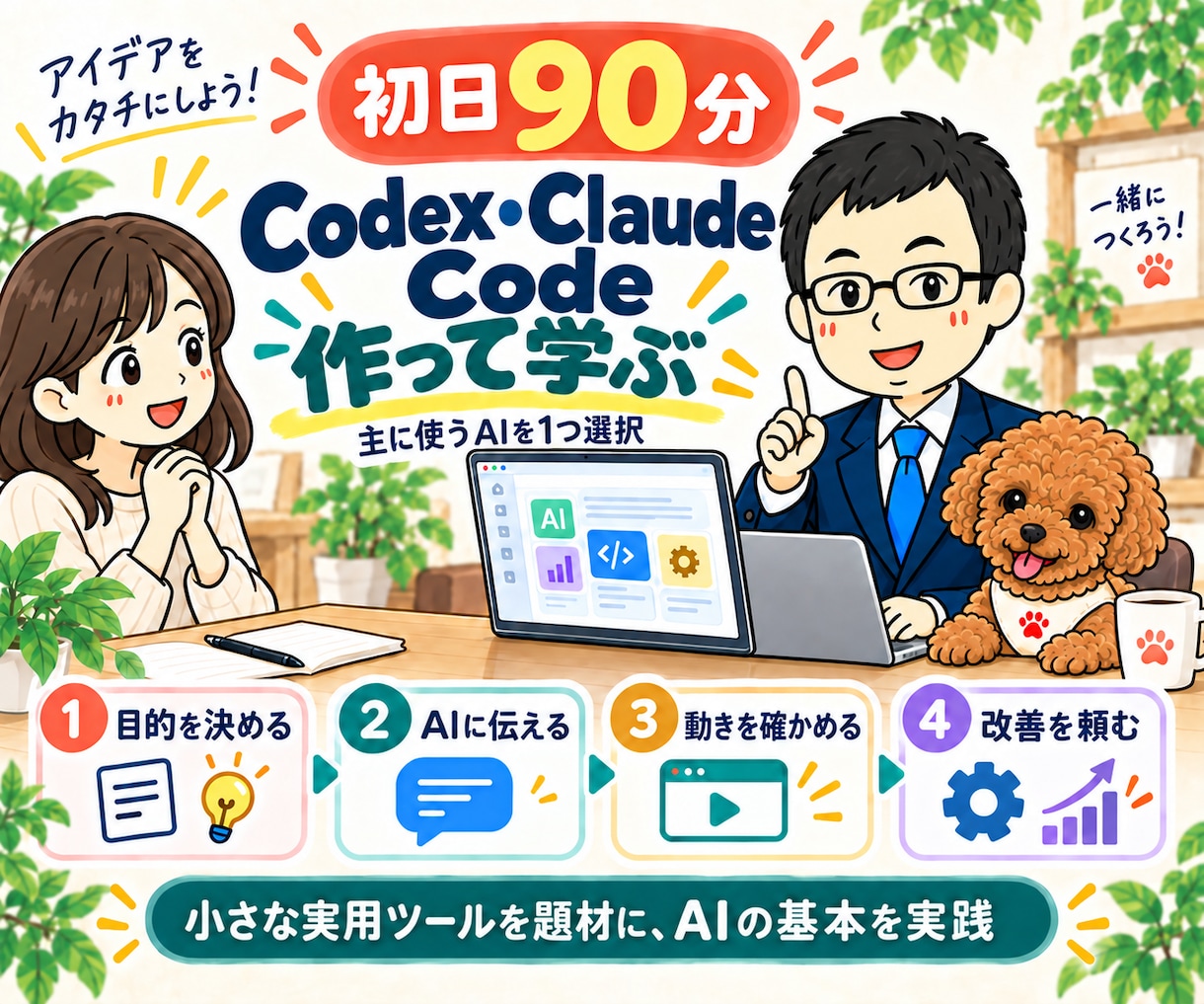 Codex・Claude Codeを教えます AIツール作成・業務自動化｜1週間の実践講座 イメージ4