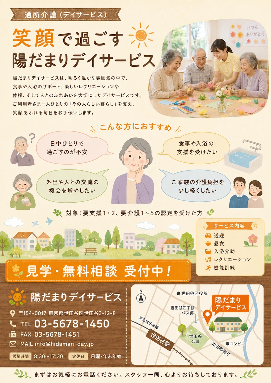 元看護師が医療・福祉のチラシ・バナーを制作します 格安で「伝わる・違反しない」1枚を提供 イメージ4