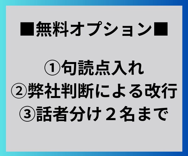 ３時間で納品！動画・音声文字起こしいたします 先着10名1分50円！元学校講師が「爆速」「丁寧」に納品！ イメージ6
