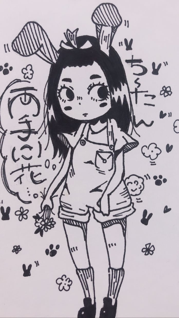 似顔絵描きます 可愛いかんじになるかとっ！マッキーと色鉛筆で！描きます！ イメージ2