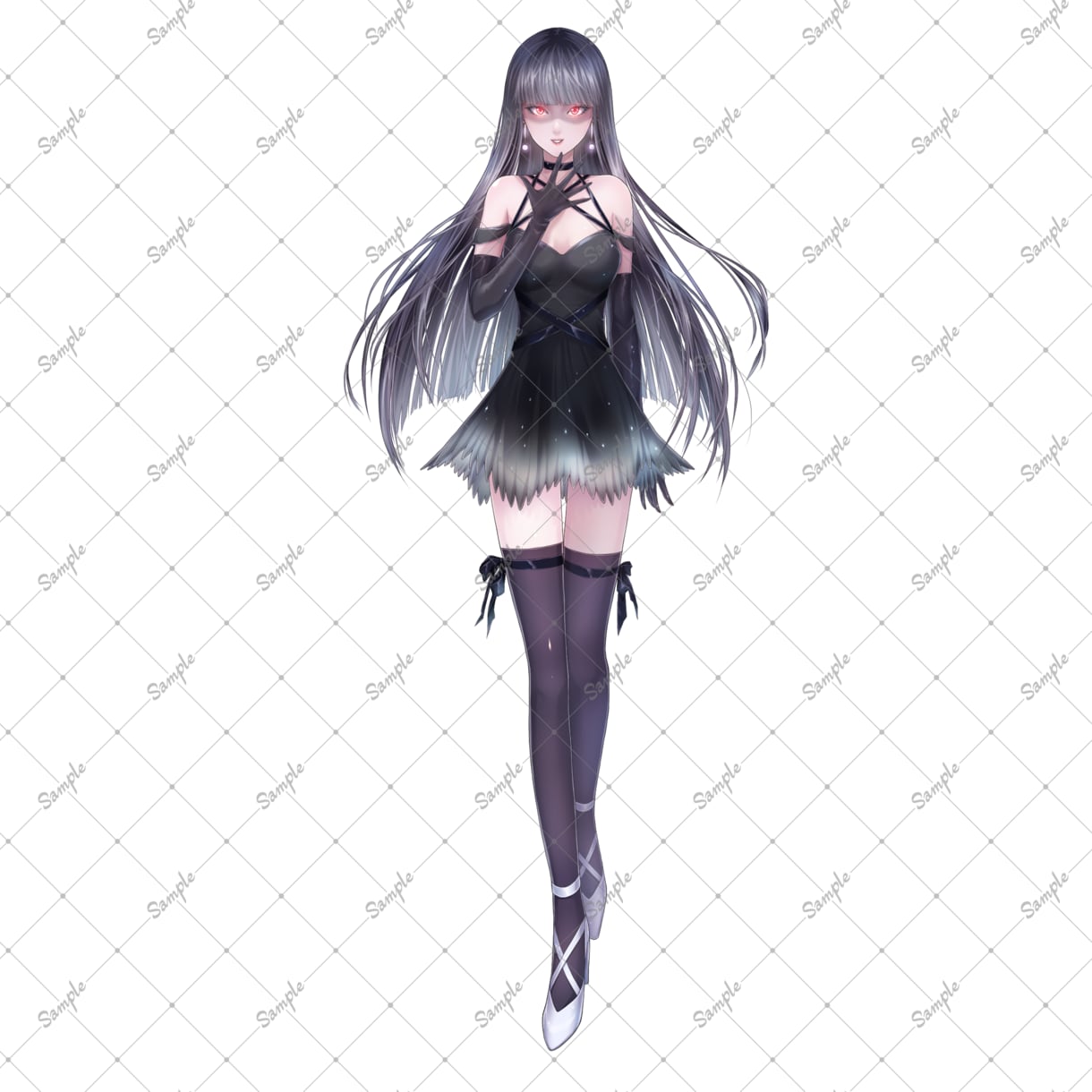 完成品！表情８種＋角＋尻尾の小悪魔ちゃん販売します 【完成品】全32種類の立ち絵になります！【すぐお渡し可能】 イメージ8