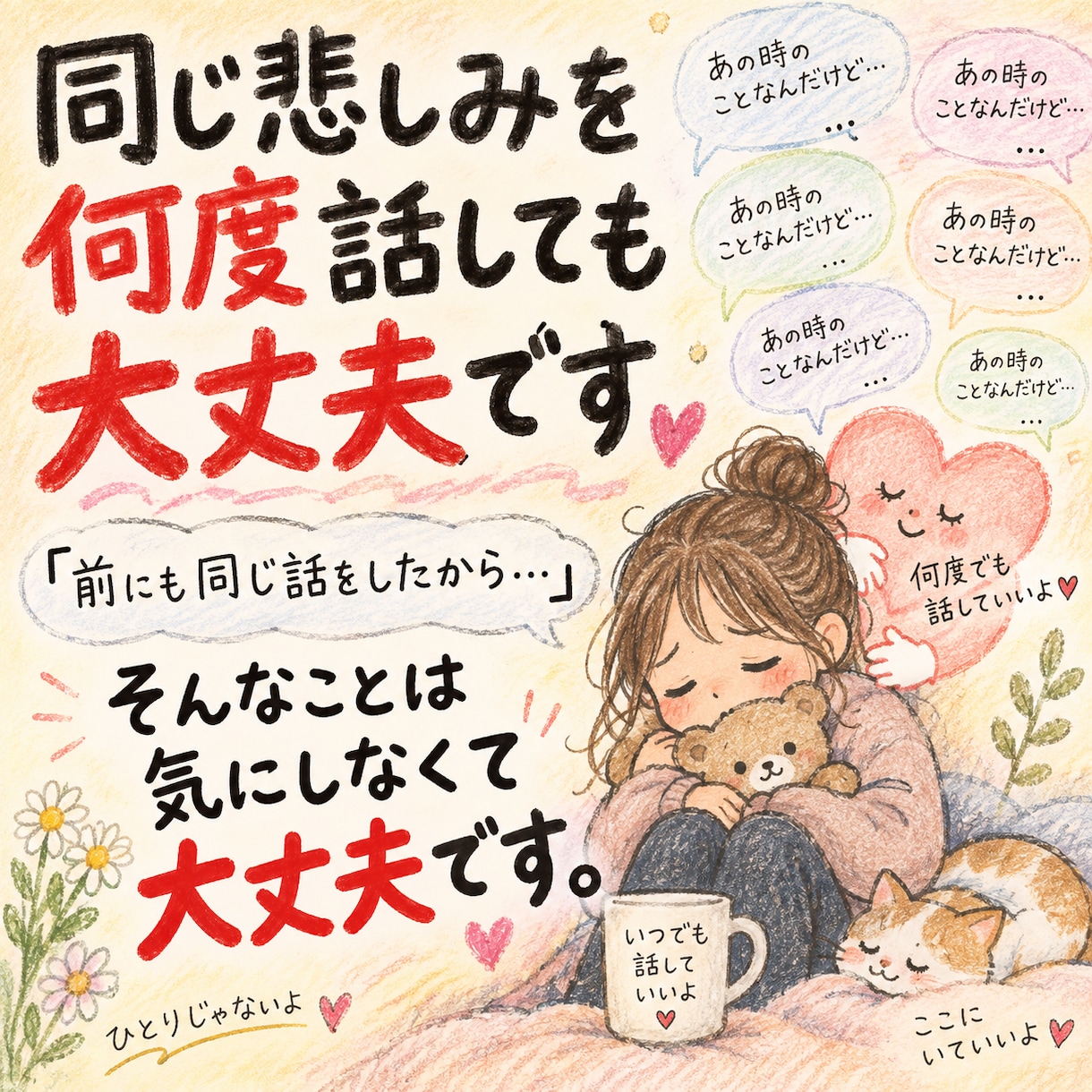 大切な人を亡くした悲しみをメッセージでお聞きします 言葉にならない悲しみに、あなたのペースで寄り添います。 イメージ4