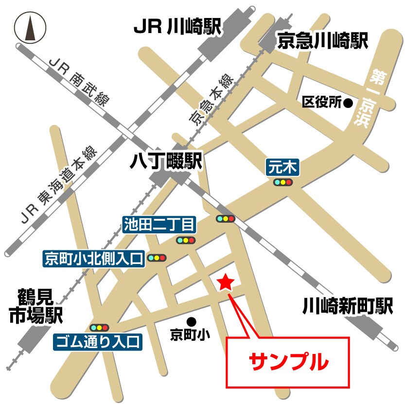 商用可！住所のみでわかりやすい地図をお作りします 現役イラストレーターが描くシンプルでスタイリッシュな地図！ イメージ7