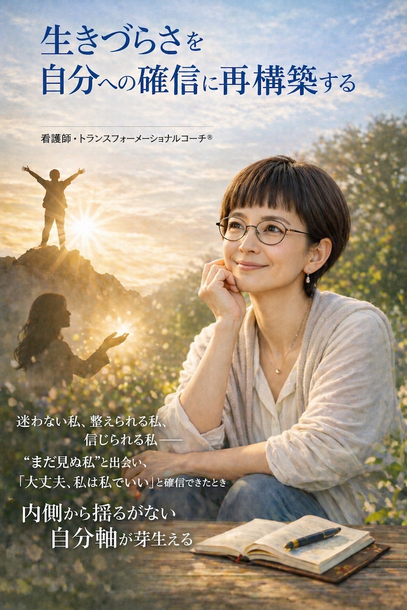 気付きにくい視点、言葉にならない感覚に光を当てます 生きづらさを自分への確信に再構築するコーチ イメージ1