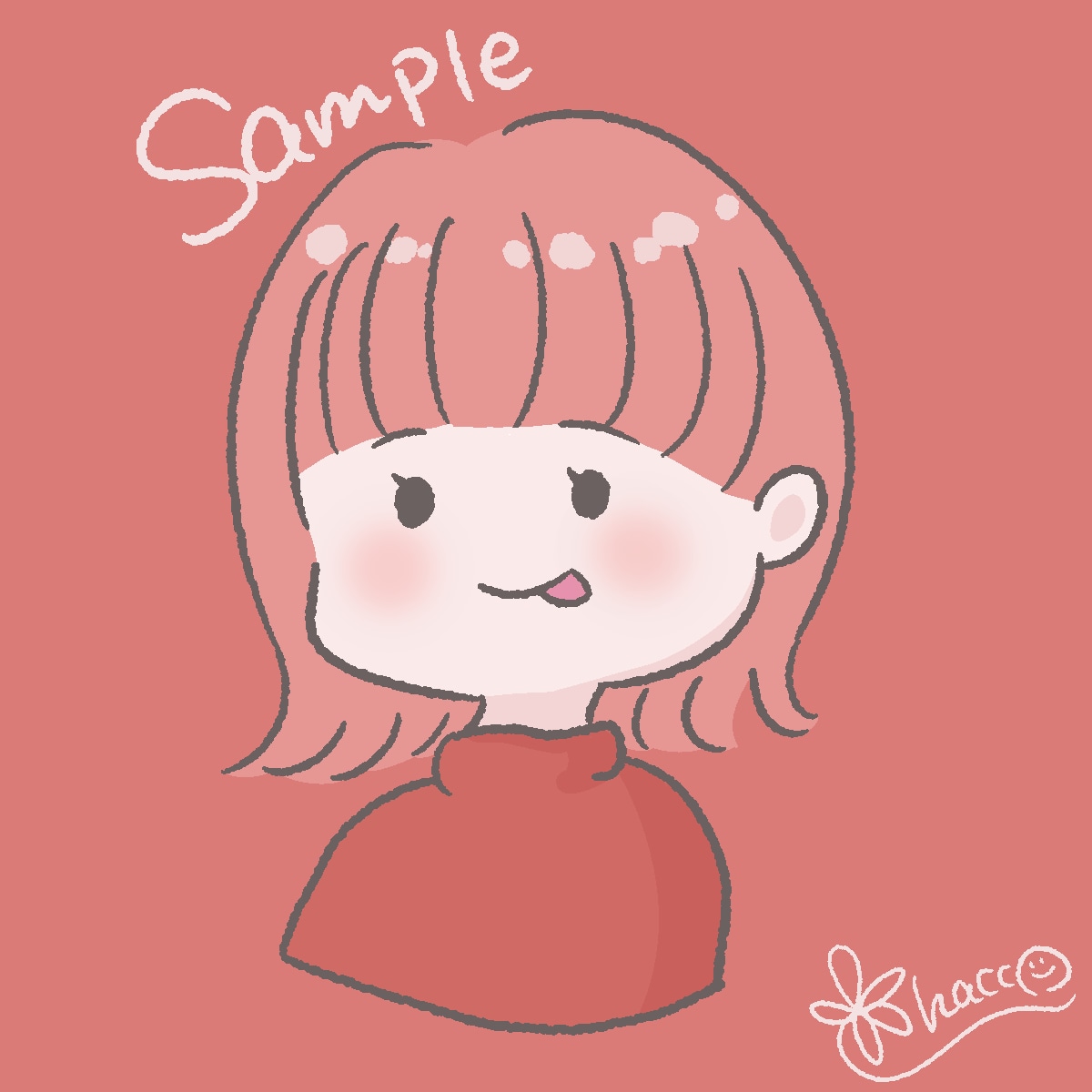 ほんわかゆるっとした似顔絵を描きます SNSやブログのアイコンにどうぞ イメージ1