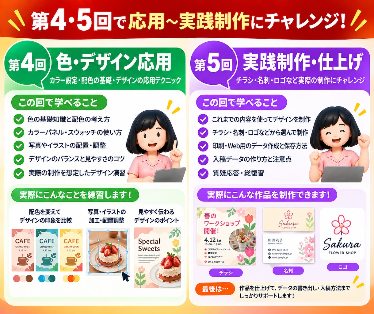 未経験OK！全５回で基礎完全網羅！イラレ指導します ＼歴10年の現役デザイナー、ゼロから副業スキルにも／ イメージ7