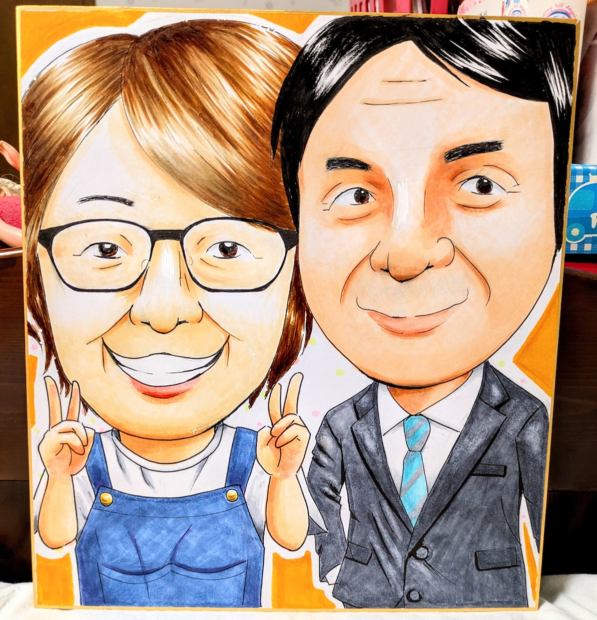 モニター募集！超そっくり！親しみある似顔絵描きます リアルとデフォルメをかけ合わせ！プレゼントや自分用に！ イメージ3