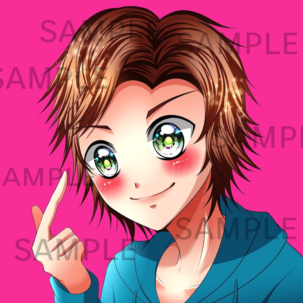 可愛い少女漫画風♡目立つキラキラアイコン描きます スピード納品！即日OK◎他で使える透過画像プレゼント！ イメージ8