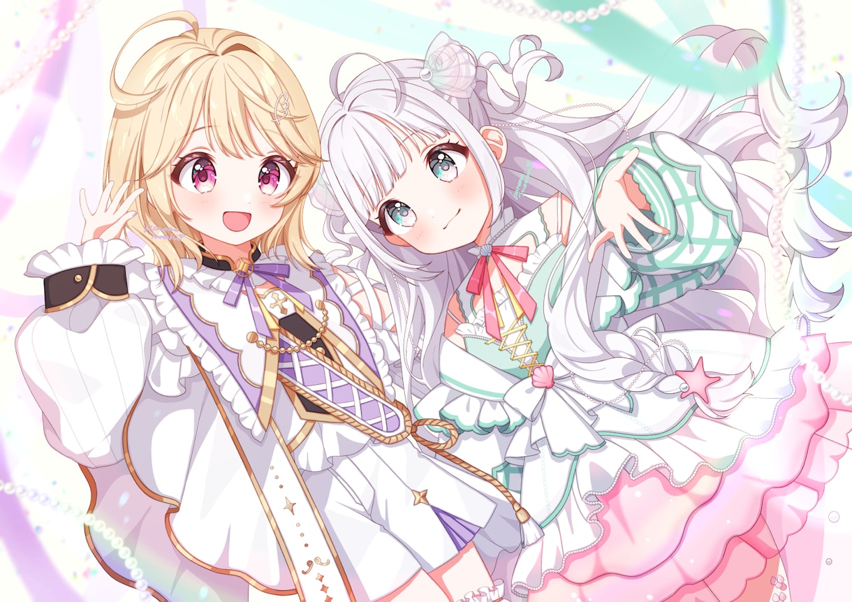 VTuber向け★アニメ塗りでイラスト描きます VTuber、動画・配信・サムネイル・グッズ用　など イメージ4