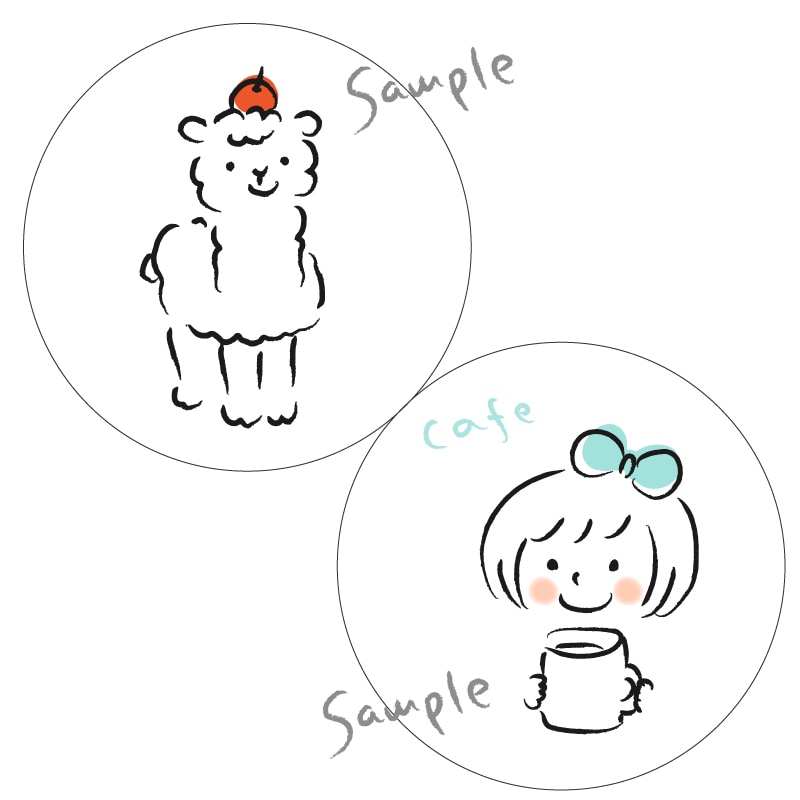 ゆるいイラスト/アイコン作成します ラフなタッチでシンプルなイラストアイコン作成♪/2色使用 イメージ6