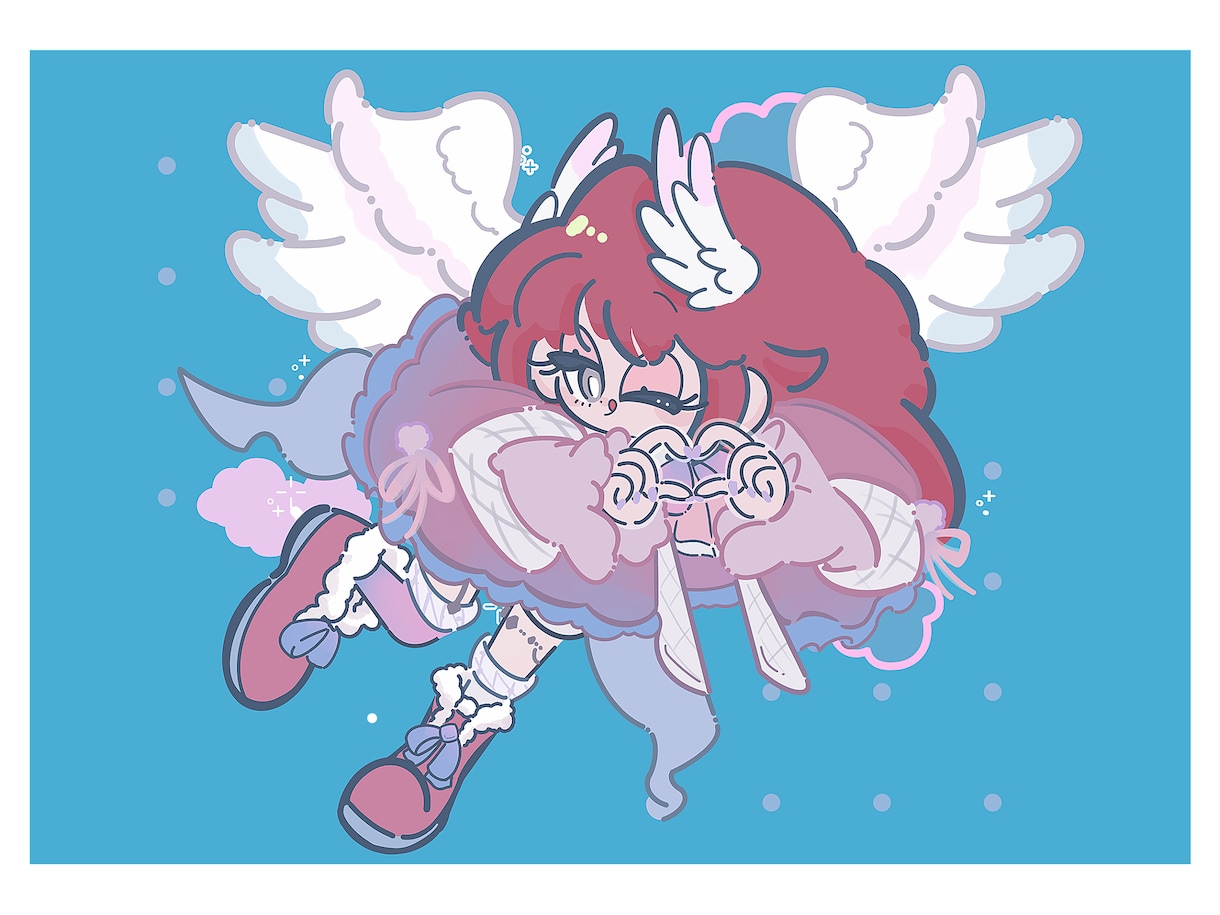 カートゥーン風！レトロポップなイラストお描きします レトロとポップの間に少しスパイス効かせた世界観をイラストに イメージ4