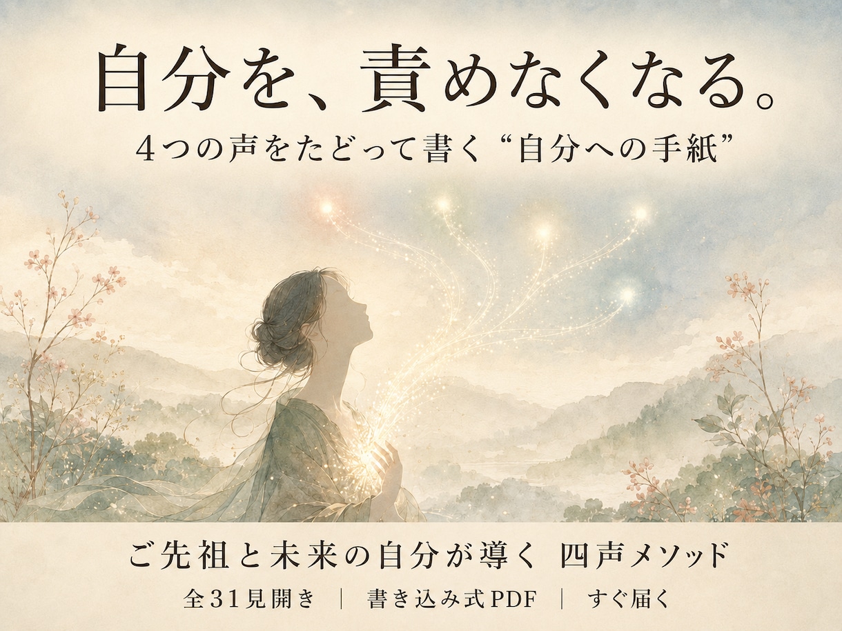 自己理解ブック｜あの人の声と本音に気づく教材ます あの人の声をたどり自分への手紙が書ける癒しのワークブック イメージ1