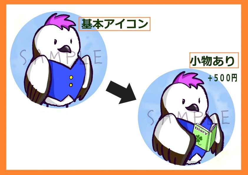 分かりやすくかわいい親近感のあるアイコン描きます ほんわか＆愛されアイコンで自身のブログ、SNSに華やかさを！ イメージ3