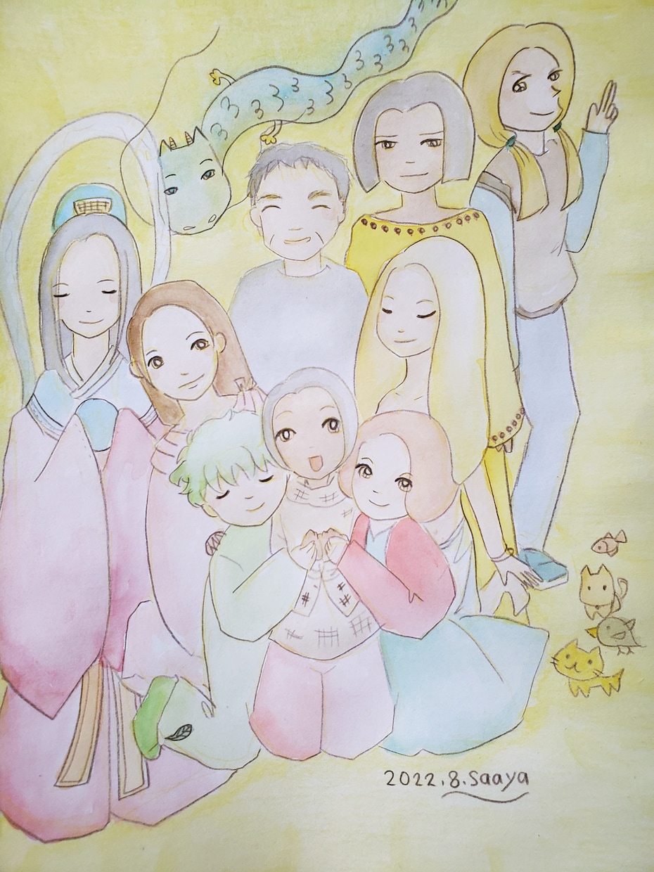ガーディアンアート♪あなたを見守る守護存在描きます そっと寄りそう守護さんを感じるひととき イメージ7