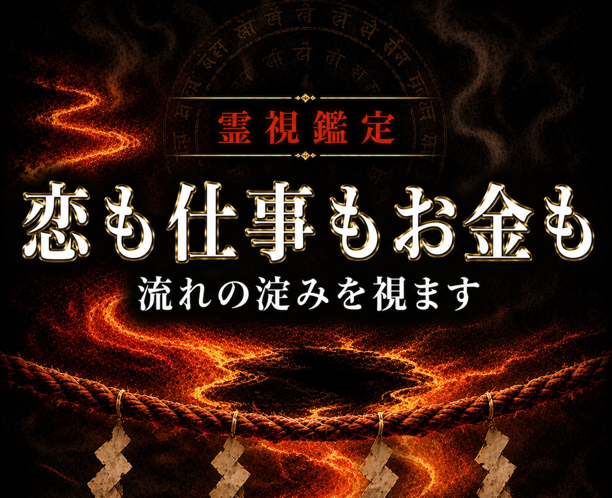 恋愛も仕事も金運も、止まっている場所を霊視します 縁熾霊視で、三つのうちどれが先に止まったか視ます イメージ1