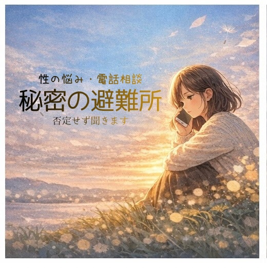 性の悩み｜電話相談【秘密の避難所】否定せず聞きます 否定せず聞きます｜まとまらないまま・1分からOK イメージ1