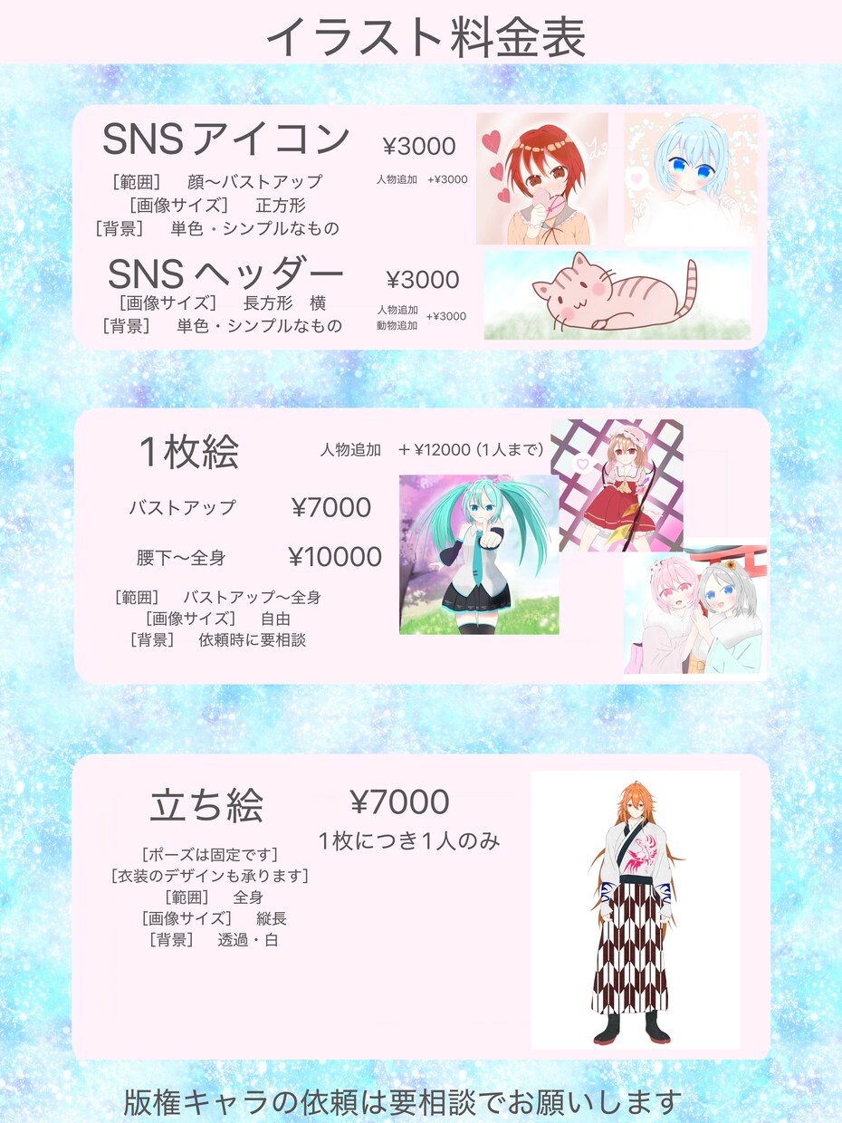かわいいイラストを早く描きます かわいいイラストを描き早く納品を行います イメージ6