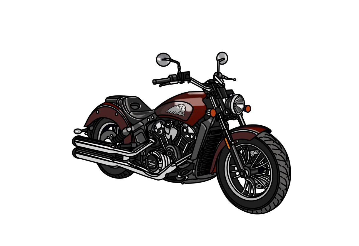 車、バイクなど乗り物のイラストお描きします ポスターにしたり、プレゼントにもぜひ！ イメージ7