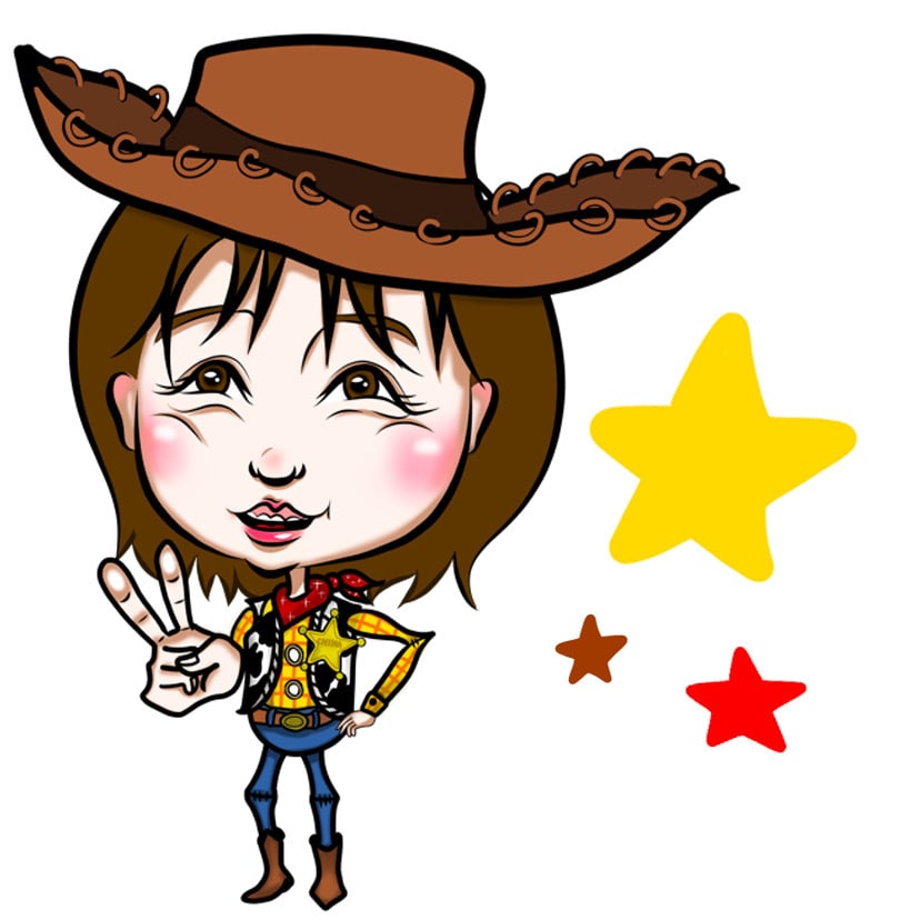 鬼滅とコラボも★⭐︎ポップな似顔絵アイコン描きます アイコンや名刺のワンポイントに⭐︎無茶振りなどなんでも⭐︎ イメージ7