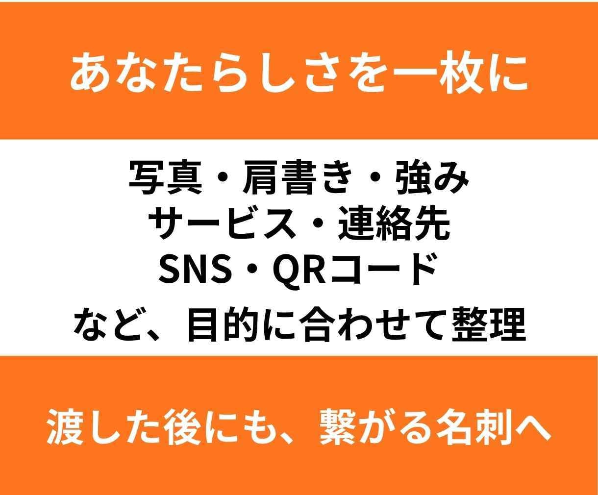 あなたの魅力が伝わり、ご縁に繋がる名刺を制作します 想いや強みを整理し、記憶に残る一枚を一緒につくります。 イメージ4