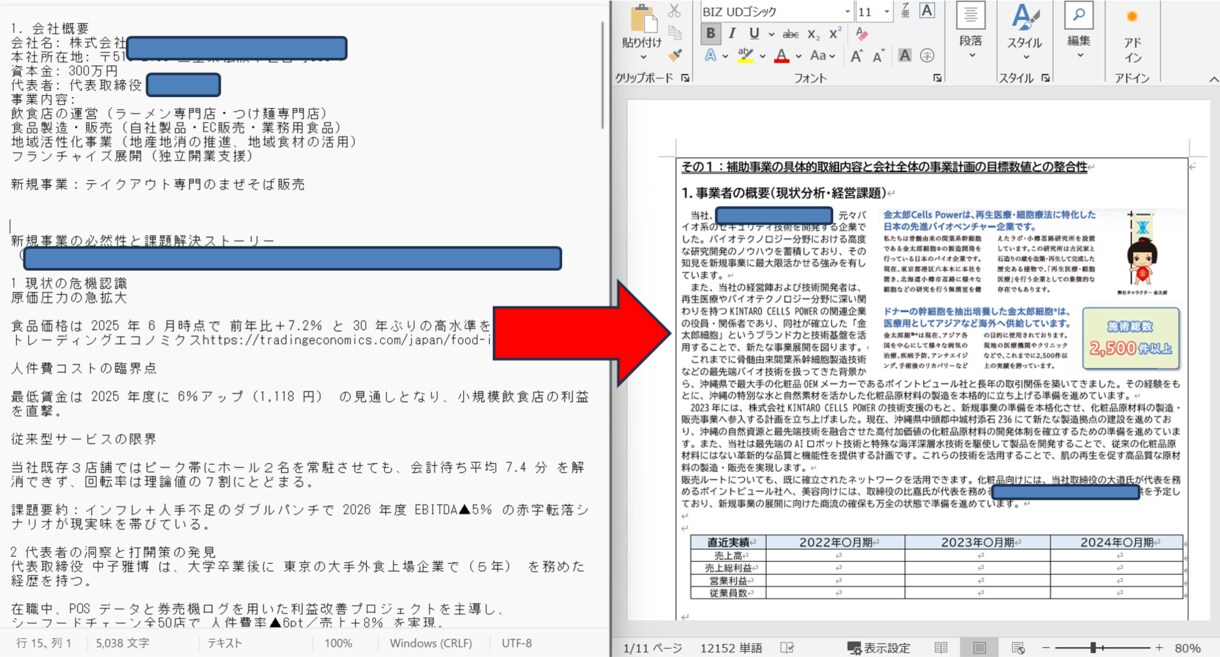補助金資料の作成代行をします 【士業の方向け】メモの丸投げで資料が完成します イメージ7