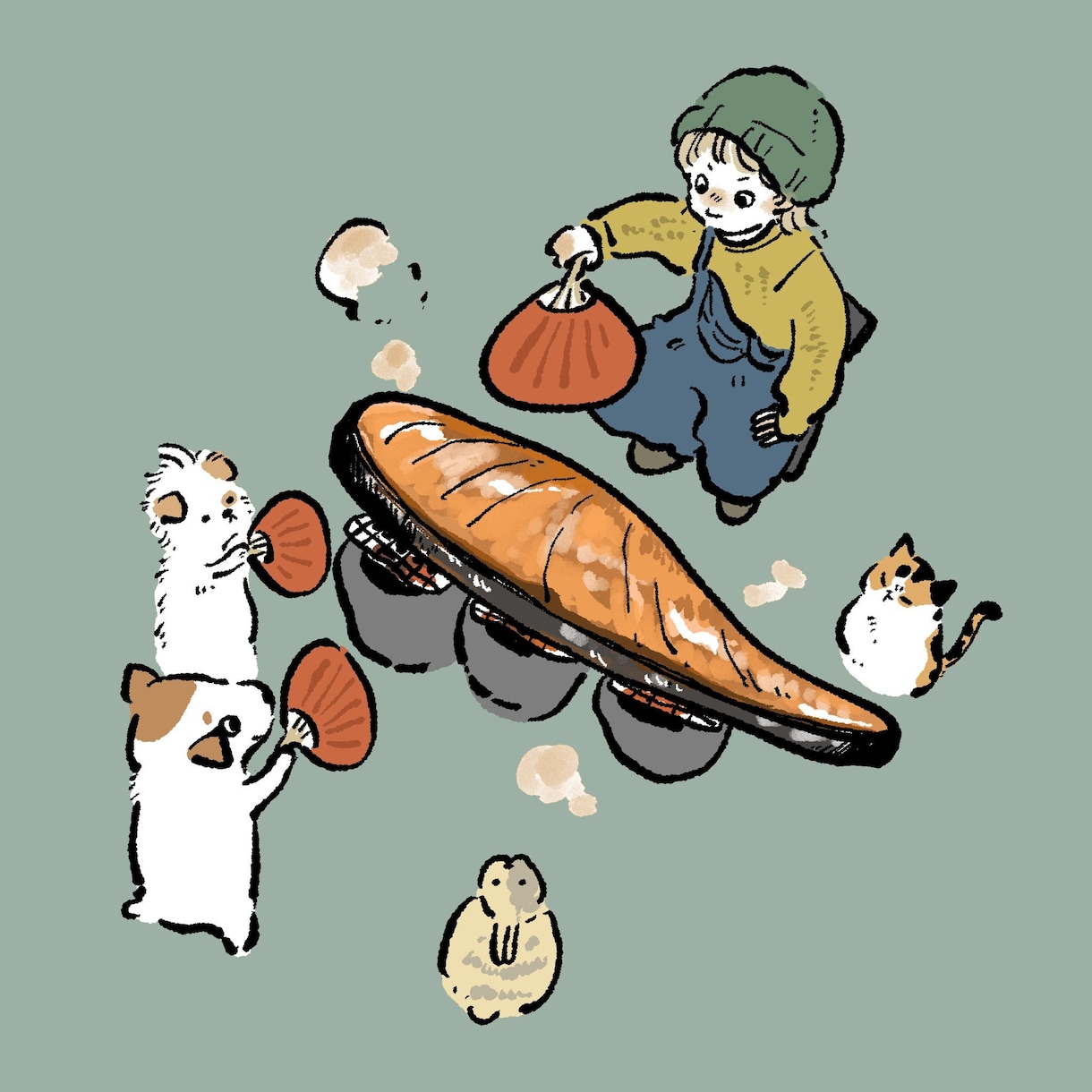 ゆるい動物イラストを描きます まるで絵本のキャラクターのようなタッチで イメージ3