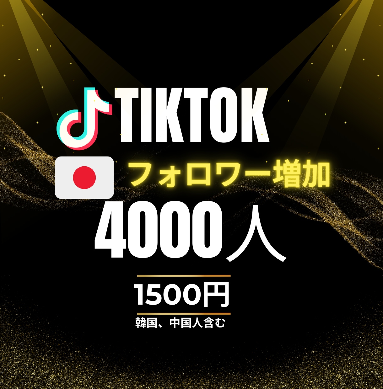 TikTokフォロワーを4000人増やします 高品質★フォロワー/宣伝拡散します イメージ1