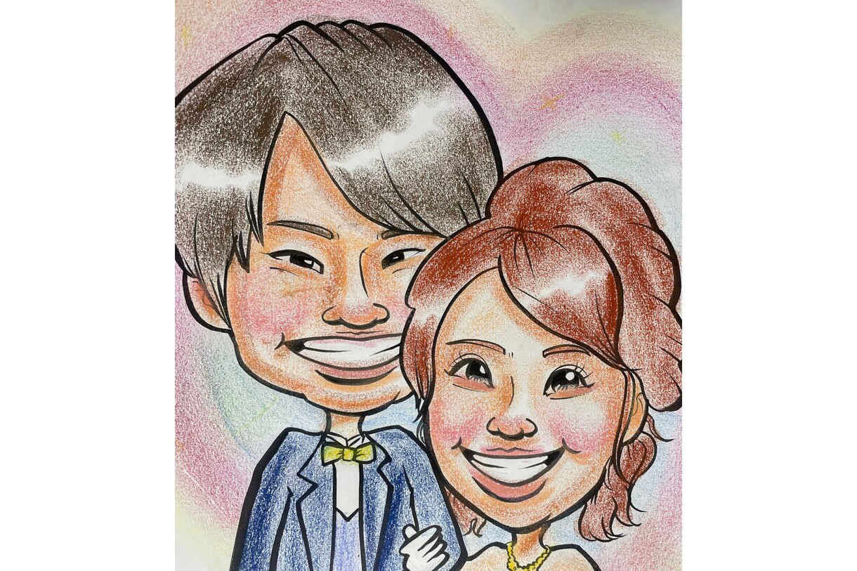 還暦祝いなどプレゼントに喜ばれる似顔絵作成します 記念日、お祝いなどに記憶に残る似顔絵作成いたします イメージ3