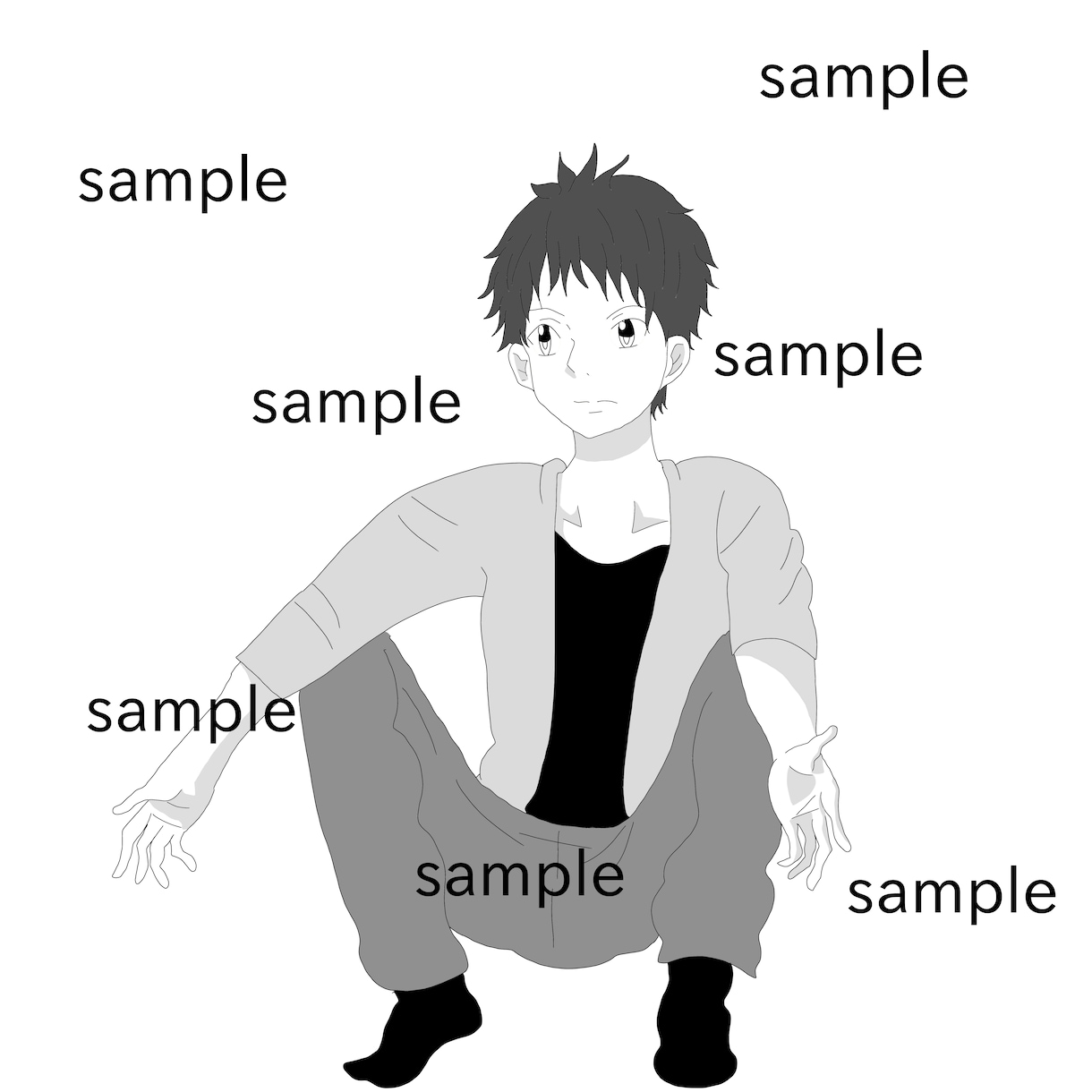 あなたに合った完全オリジナルイラスト書きます カッコいい萌え男性キャラクターが好きな方 イメージ2