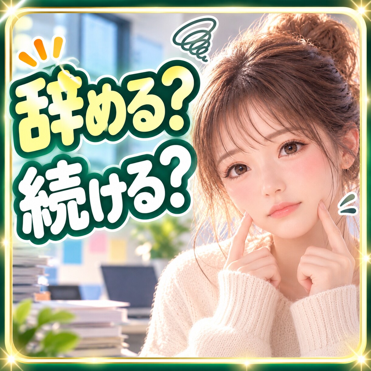 仕事辞めたい❗迷い決められない気持ちをお聴きします 辞めたいのに決められない⚡生活・不安・職場の板挟みに イメージ1