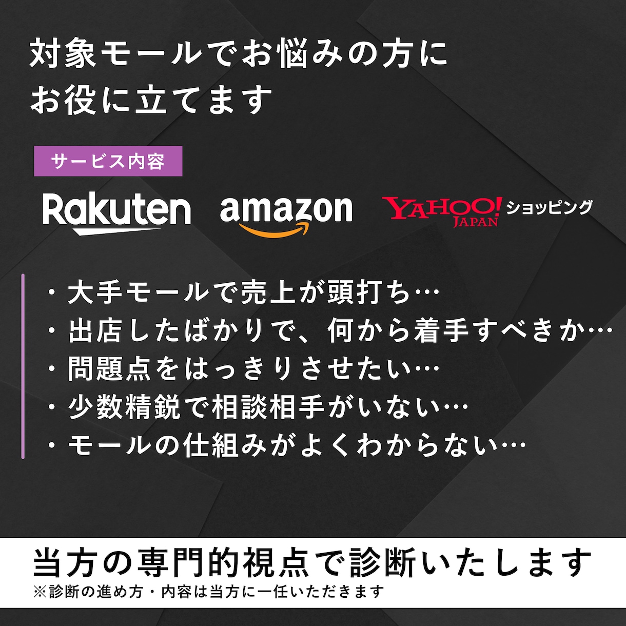 楽天/Yahoo/Amazonサイト改善提案します 5項目診断＋優先改善策を最短即日～納品｜EC歴24年超 イメージ4