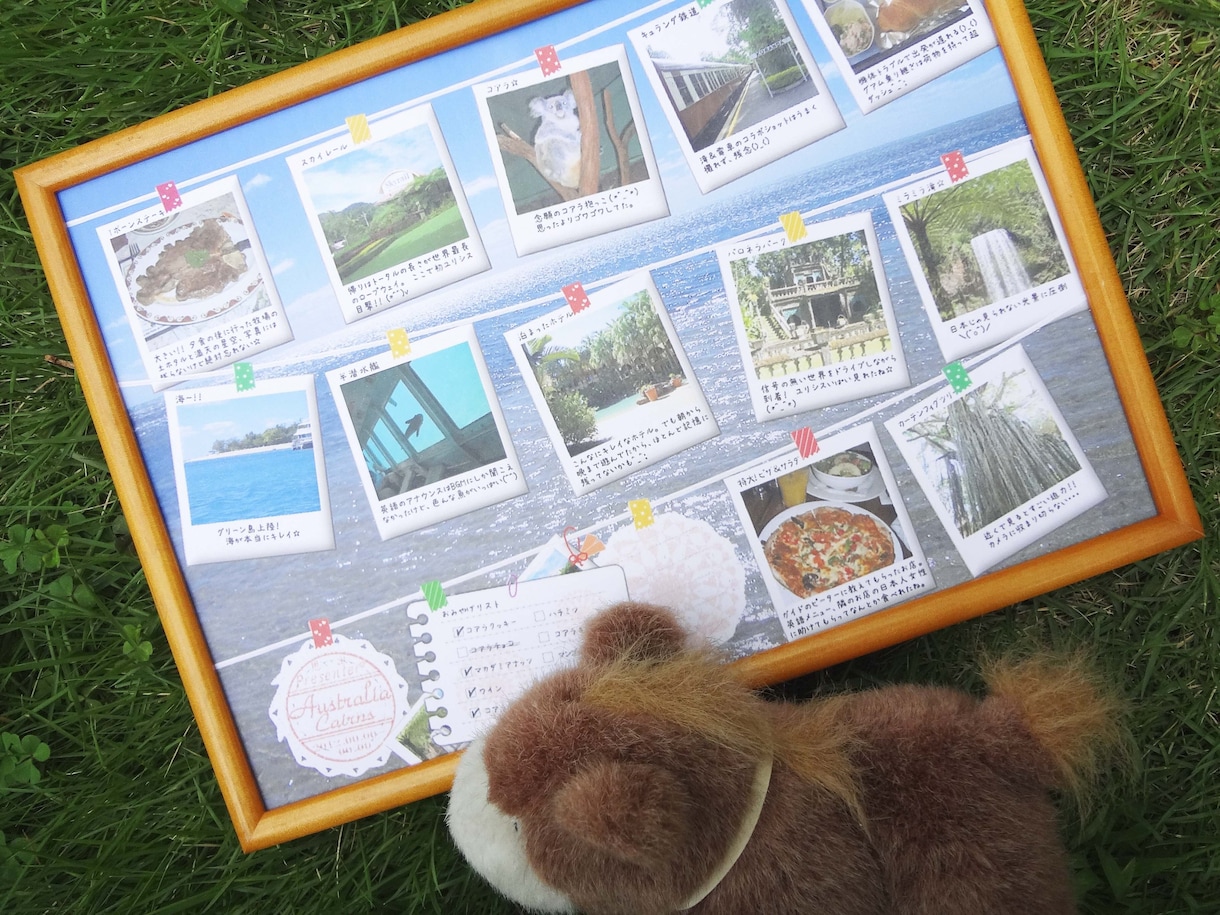 旅の思い出を、素敵なスクラップブックに変身させます ☆あなたの思い出を、ポラロイド写真風に☆ イメージ1